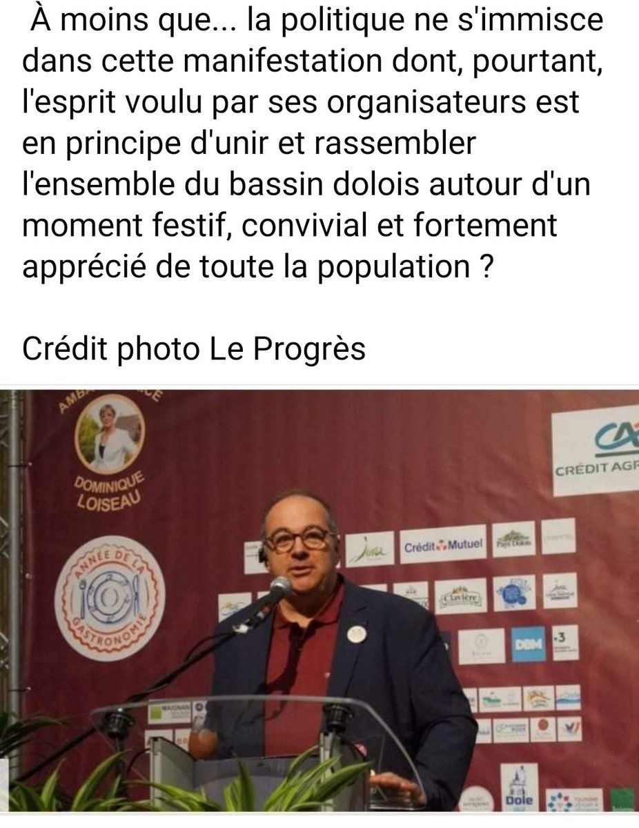 Communiqué : le Weekend gourmand du Chat-Perché rattrapé par la politique.