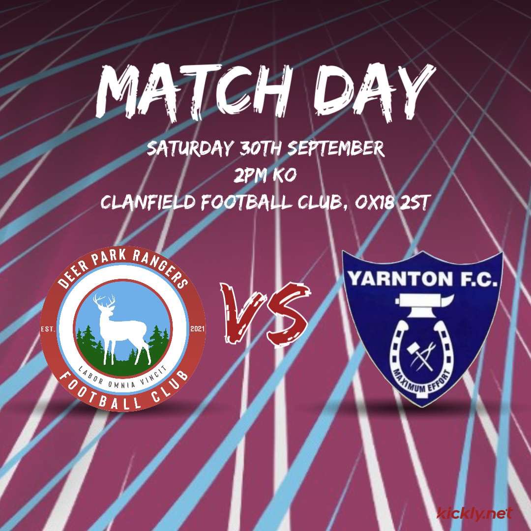 DPR_FC's tweet photo. MATCH DAY 🙌

🆚 @YarntonFC “B”
⏰ 2PM KO
🏟️ Radcot Road
📍Clanfield, Bampton, OX18 2ST

Sponsored by HME Carpet &amp; Flooring

#WeAreDPR 🦌 https://t.co/FV7flVXMDC