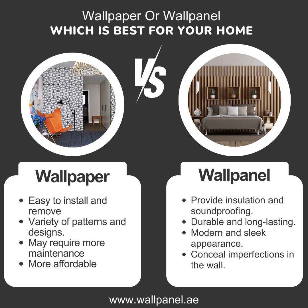 wallpanelhelp's tweet image. Choosing between wallpaper and wall panels? Let's weigh the options!
For buying Wallpaper Dubai, Contact Us
Visit: wallpanel.ae
+971502136026
info@wallpanel.ae
Al Quoz 1 Dubai, UAE
#WallpaperVsWallPanels #InteriorDesignChoices #PatternedWalls #TexturedInteriors