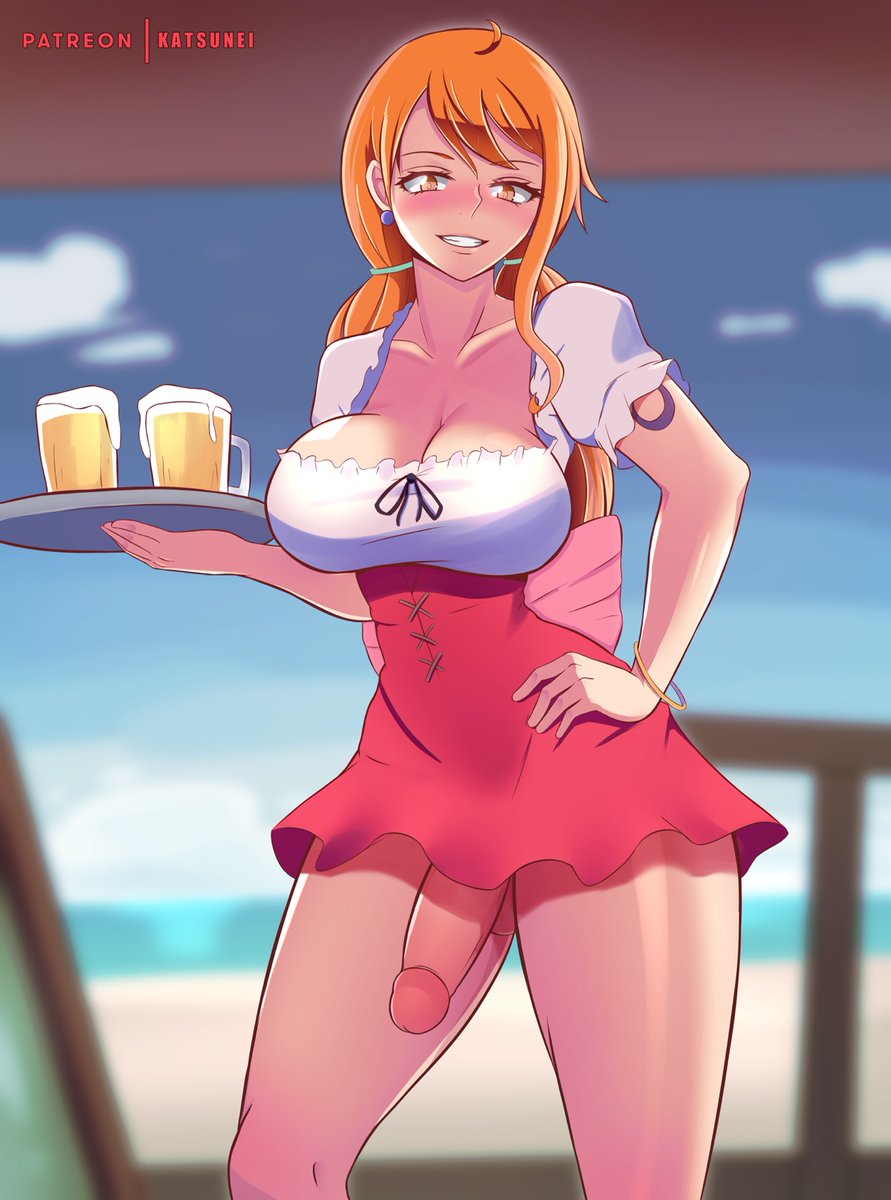 The reader just happened to be having dinner with their partner when Nami came up to them as their server.

How do they react?