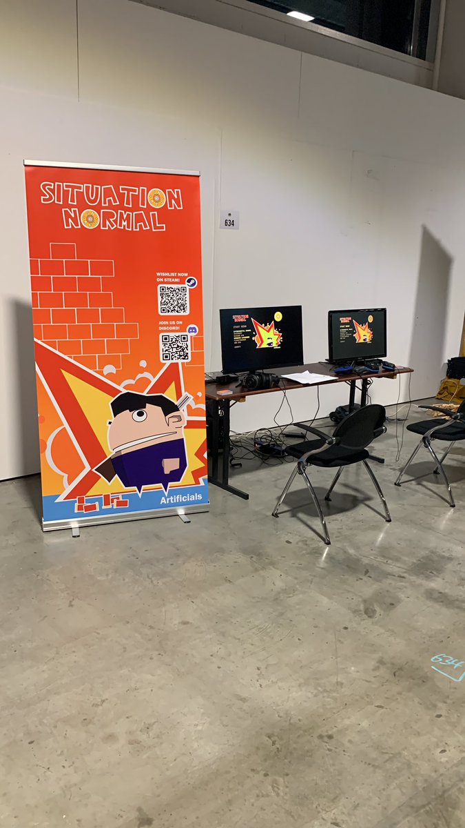 SnafuGame's tweet image. We are ready for @zurichpopcon 😅 #SituationNormal #indiegames