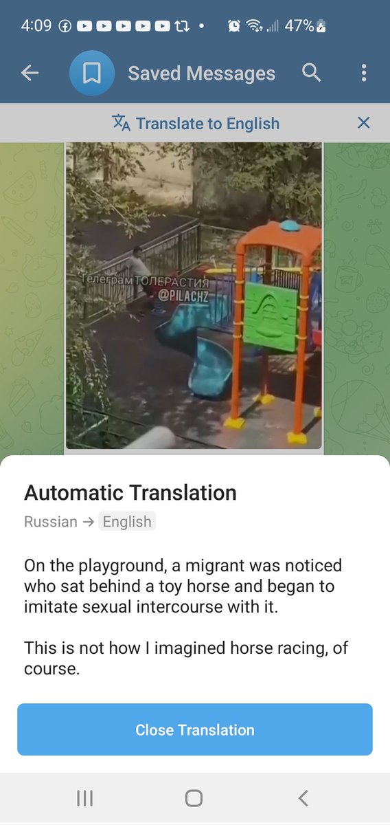 Dreamer2909's tweet image. X-rated pony ride at the playground.  #Russian #propaganda blames current #socialproblems on #migrants (Russia&apos;s latest internal #hate propaganda), but the problem is that this is just #Russia.  Not #Christian #Conservative #familyvalues!