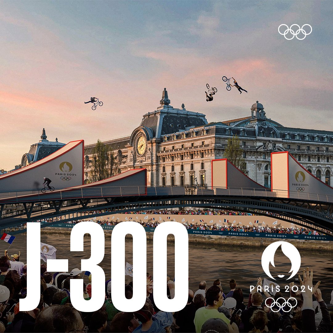 Plus que 300 jours avant @paris2024 ! 😍 
🗓️ 26 juillet 2024

#RoadToParis2024