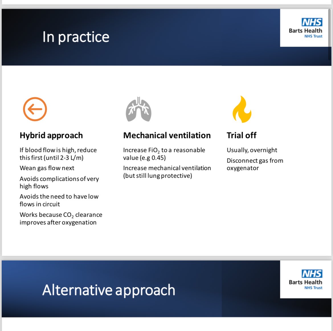 iceman_ex's tweet photo. How should we wean from VV ECMO?
Lots of different techniques- for instance https://t.co/LAK7rpHWb2
Sachin demonstrates our algorithm at #bartsecmo23… https://t.co/4faJX7rjqZ