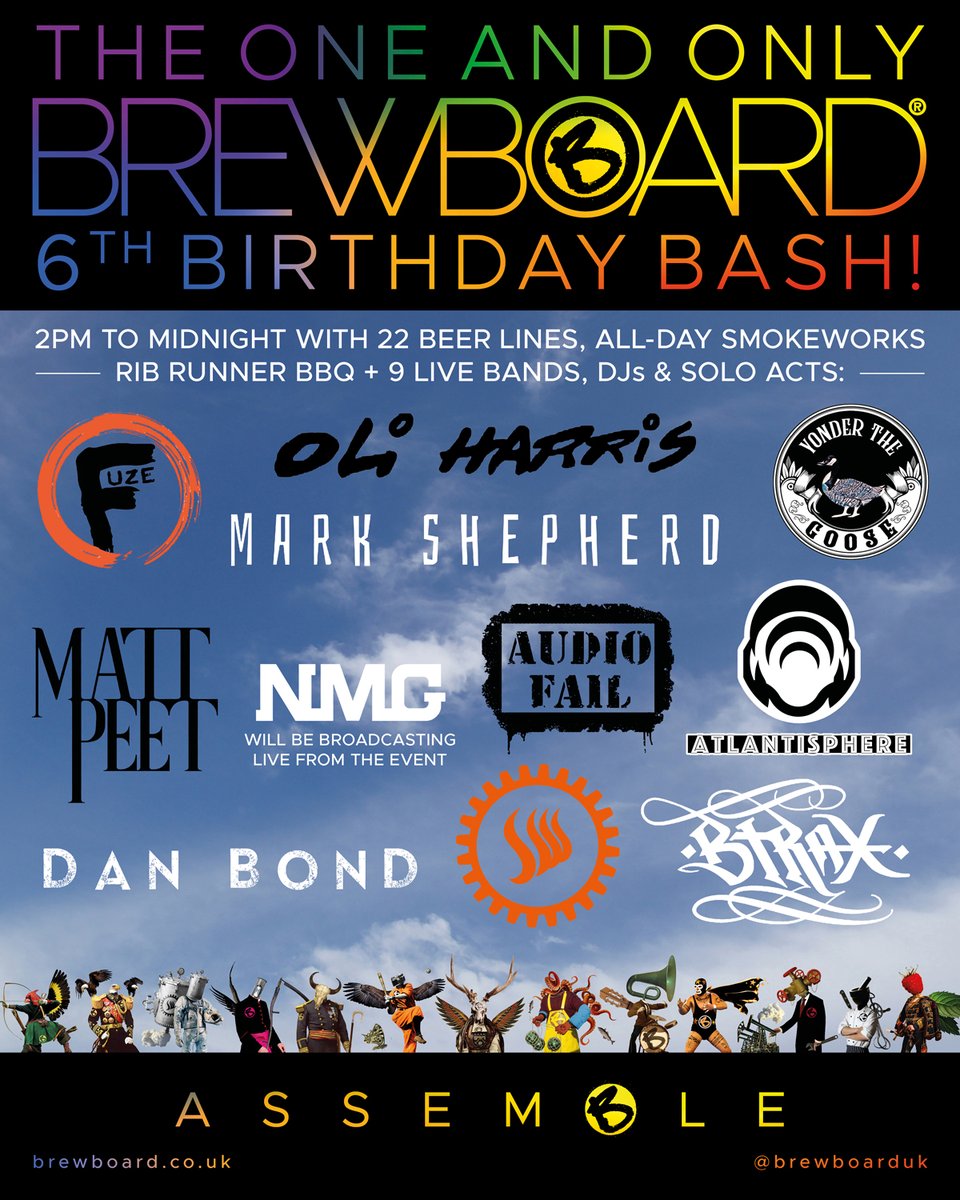 At the brewery.
Saturday 7th October.
Til then people…🔥