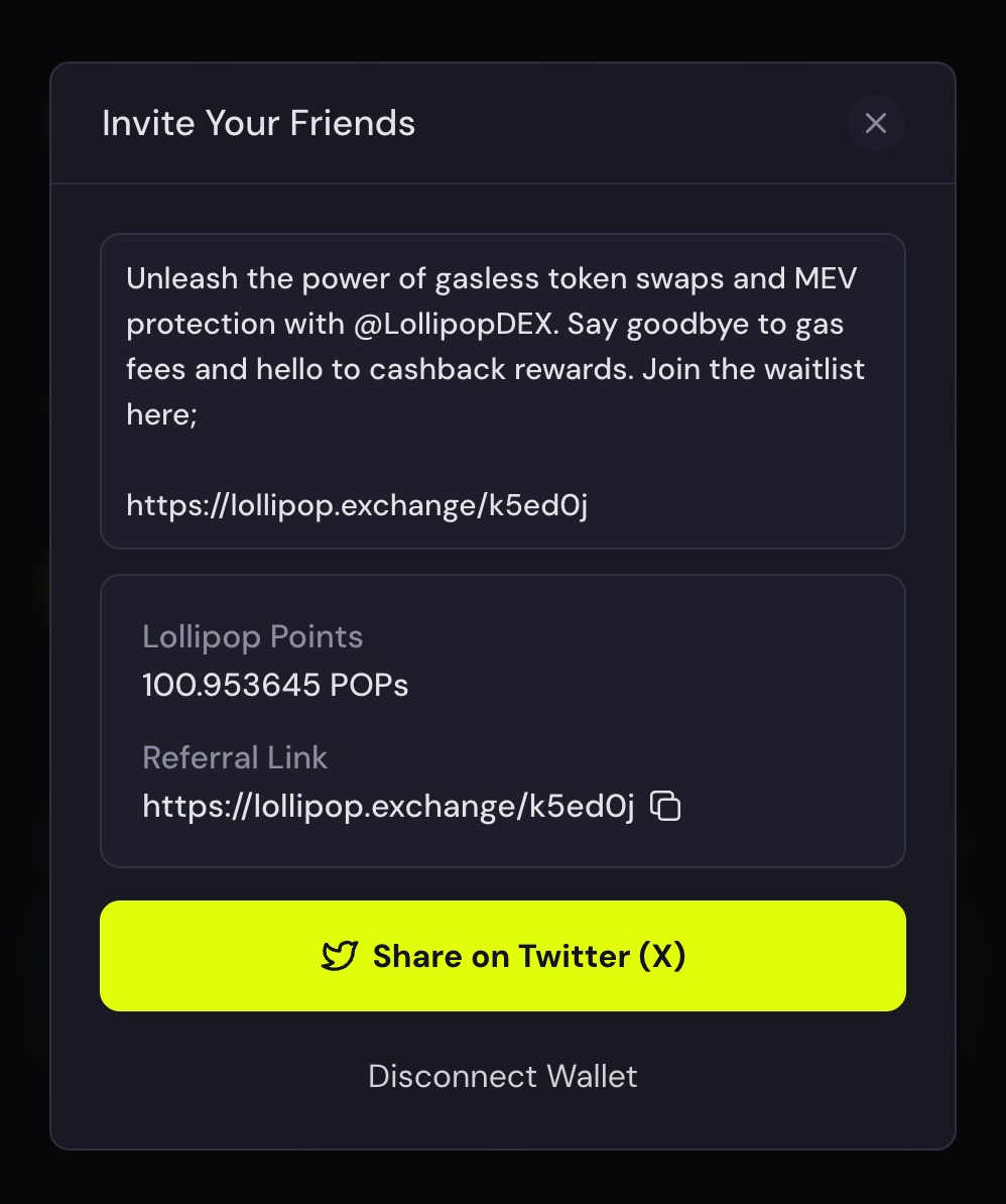 LollipopDEX's tweet photo. Our Early Access Program is LIVE now!

Don't wait any longer – be one of the first to explore and experience this exciting opportunity.

Refer your friends and earn 100 POPs for each referral!

Secure your spot: https://t.co/EaB7nLpc88 https://t.co/I3jxDMFuNo