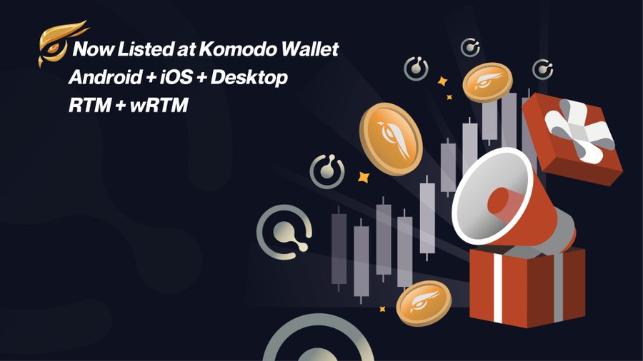 RaptoreumPH's tweet photo. 📡Ikinagagalak naming ipahayag na ang #Raptoreum ay nakalista na ngayon sa Komodo Wallet na may buong protocol
🔸 Android + iOS + Desktop
🔸 #RTM + #wRTM
🙌Malaking salamat sa Komodo Team Komodo Platform para sa pagsuporta sa #RTM project at pagsasama ng parehong asset, https://t.co/37SqjlwcUj