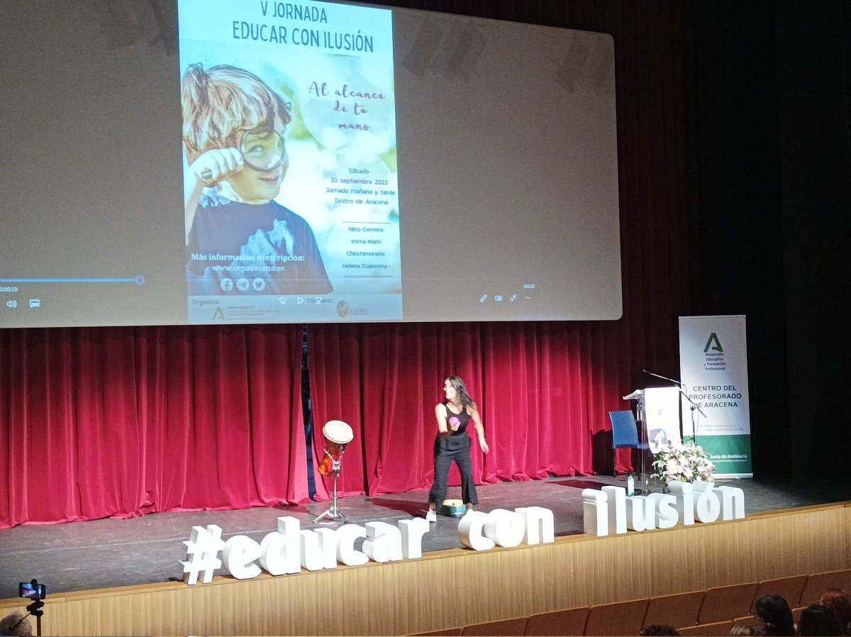 ¡Buenos días! Comienza #EducarconIlusionV con mucho ritmo y energía. Iniciamos un año más con mucha ilusión. Gracias <a href="/helena_cuaresma/">Helena Cuaresma</a> <a href="/EducaAnd/">Consejería Desarrollo Educativo y FP</a> <a href="/FormacProfAnd/">Servicio de Planes de Formación</a> <a href="/ceparacena/">CEP Aracena</a> <a href="/cepbollullos/">CEP Bollullos Valverde</a> <a href="/cepdehuelva/">cephuelva</a>