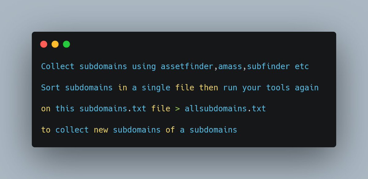 mujtabasec's tweet image. Collect more subdomains 
#recon #bugbountytip  #bugbountyhunting #Hacking