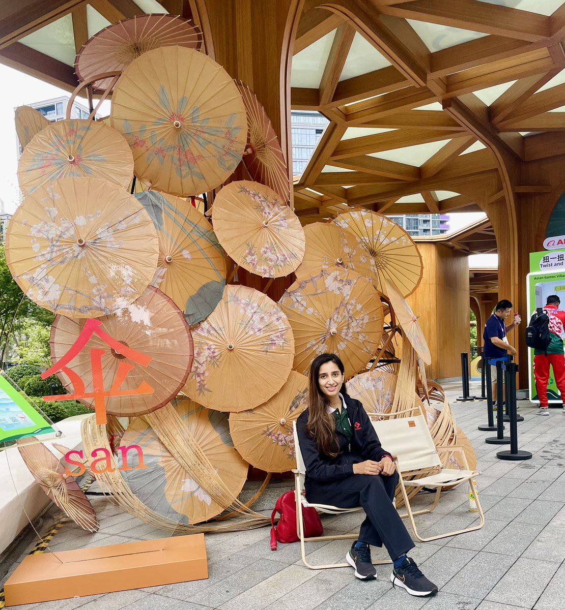 Day 2 in the Athletes Village of Asian Games 2023 🙂 #2Day #AsianGames2023 #China🇨🇳 #RepresentingPakistan🇵🇰 #badminton #Hangzhou #Kumpoo #Youtech