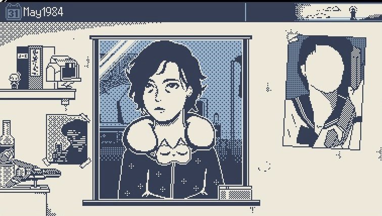 ohheyitsizz's tweet photo. Updating my old mod for World of Horror now that I have more experience with 1-bit pixel art. Really happy with these :D https://t.co/JVpAOutcAu