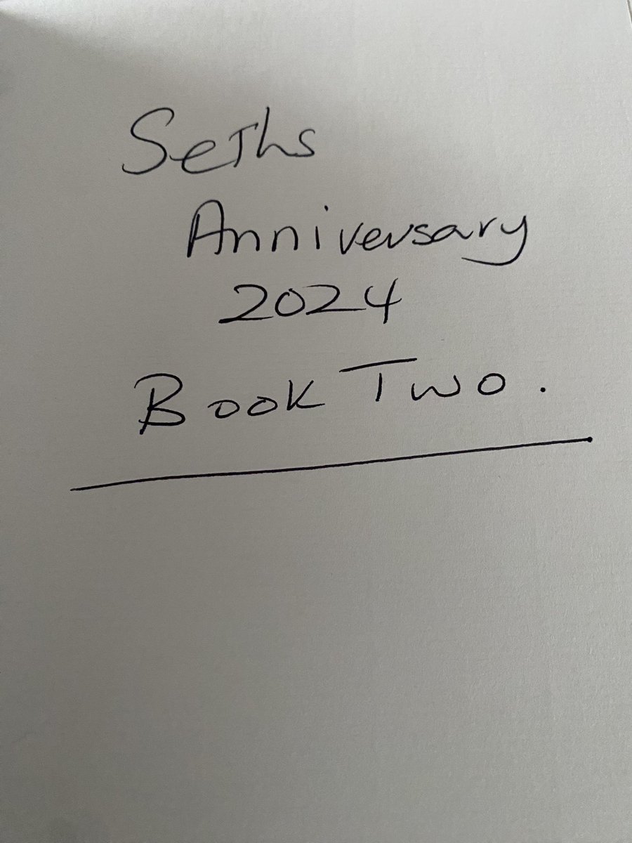 A few weeks ago I started  to plan to mark the 10th anniversary of Seth’s death in 2024 book one is complete we are all onto book 2 both books bought with special meaning today it brings home #continuingbonds #sethslegacy