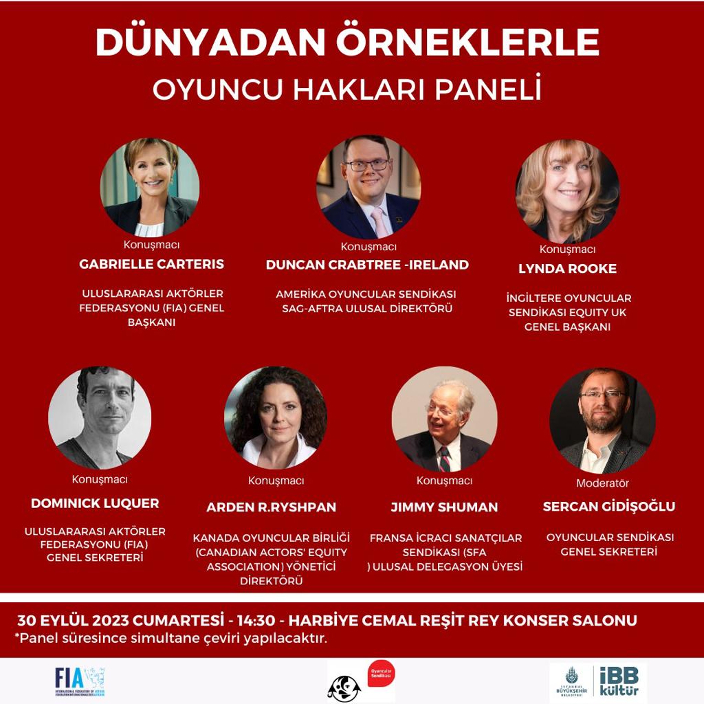 oyuncusendika's tweet photo. Bugün, 14.00'de yapılacak basın açıklamasının ardından, saat 14.30'da panelimiz başlayacaktır ✌️
Tüm üyelerimizi, meslektaşlarımızı ve sektör bileşenlerini bekliyoruz.
#FIAexec2023
#FIAinIstanbul
#OyuncularSendikası https://t.co/vODjnL7aoh
