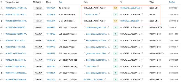 ObiCrypto_'s tweet photo. FTX Attacker Moves 2500 ETH Again, Holding Over 180,000 ETH Total

As per BlockBeats, Lookonchain data shows that the FTX attacker's address just moved another 2500 ETH, bringing their total holdings to over 180,000 ETH, worth approximately 302.5 million USD. 🚀 #FTX #ETH https://t.co/MHVGuw2ry2