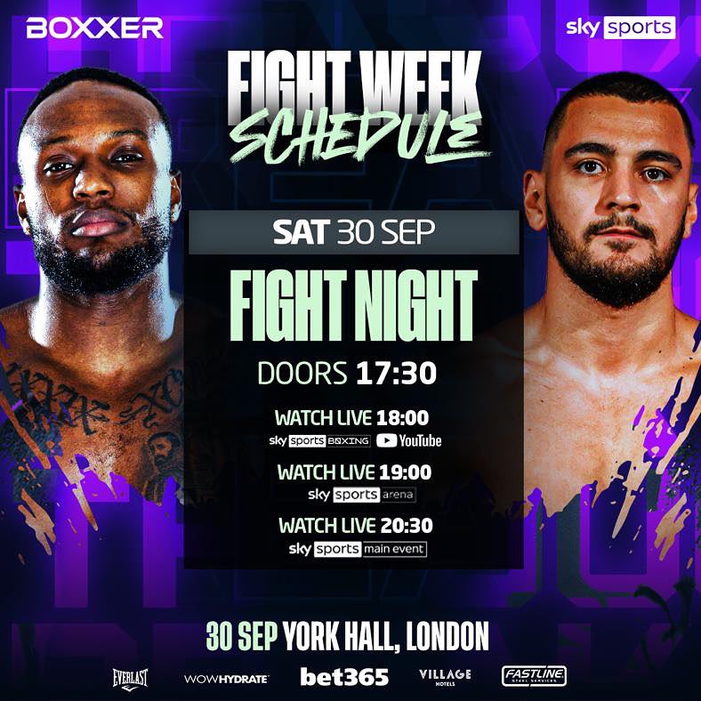 It’s FIGHT DAY ⏳🏆 🎟️ FINAL tickets available at: ubxr.co/viddal Tune in to Sky Sports Main Event from 8:30pm BST to see @IsitRIL dish out the smoke and aim to be crowned English Cruiserweight Champion!