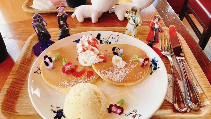 ここ〜ぼパンケーキかわいい〜〜 