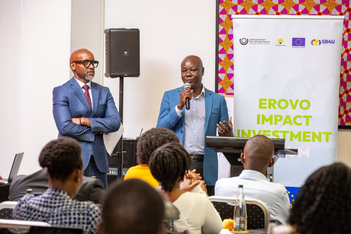 EinsteinRising's tweet photo. An unforgettable #EROVOWorkshop! Big thanks to our valued partners @sb4uplatform , @OndernemersNZ , @EUinUG and #Impact4Breakfast,
#EROVOWorkshop #ImpactfulPartnerships
#ExpandingAccessToFinance https://t.co/rpTGfgM89x
