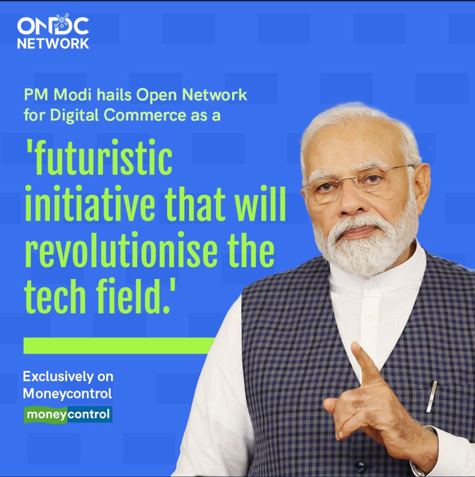 Such a great work by PM ,by the help of ONDC e commerce is improving #BharatKaONDC