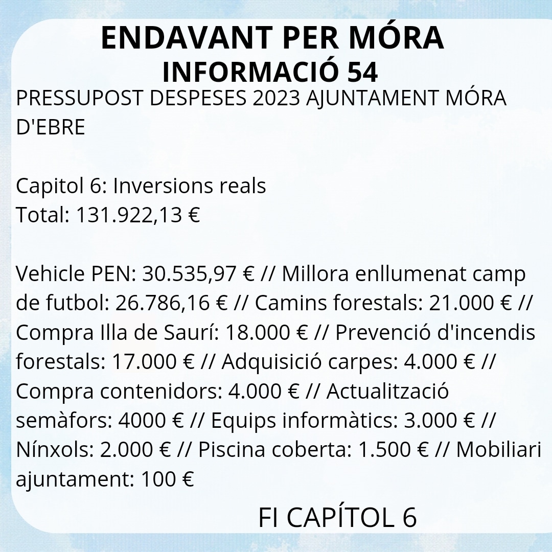 endavantpermora's tweet photo. #moradebre #endavantpermora #oposicio #transparencia
Móra d'Ebre https://t.co/XnelTQWjVt