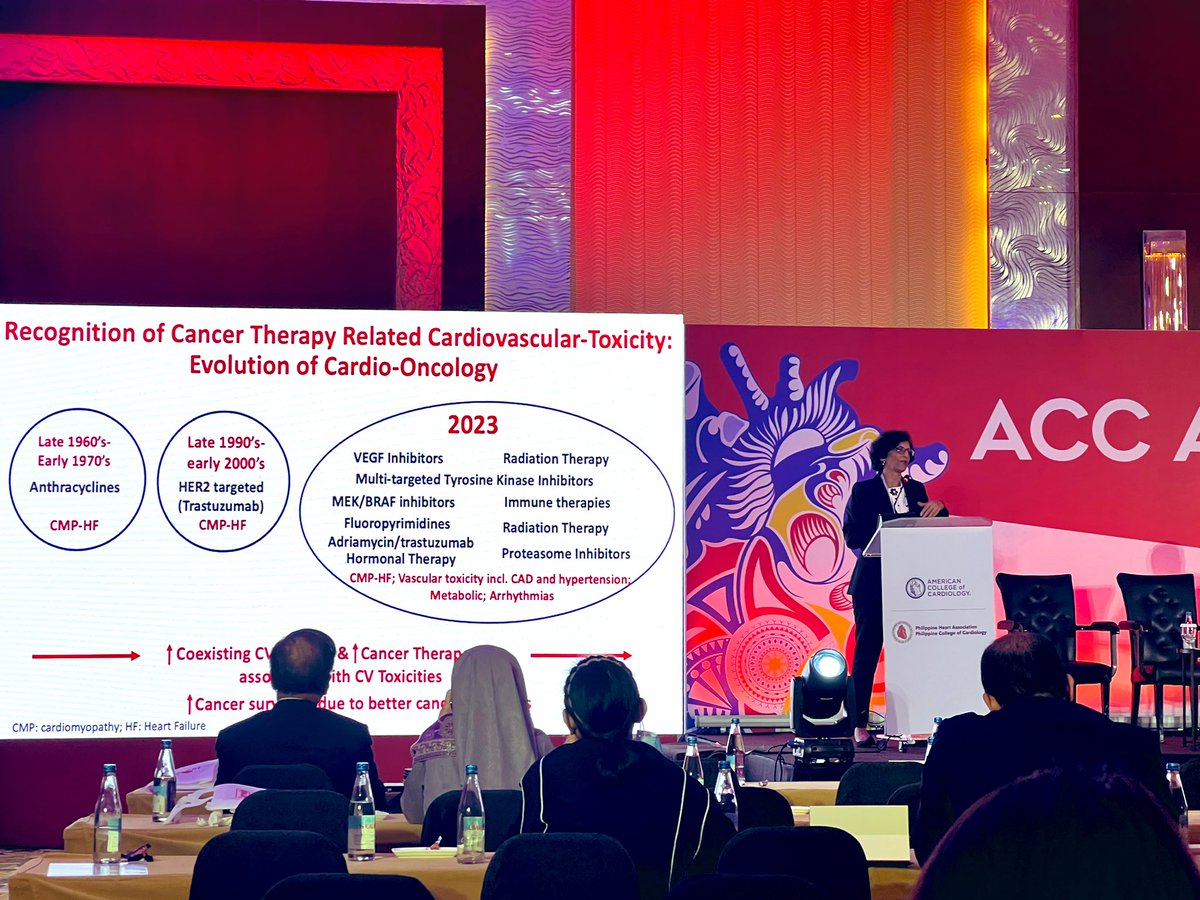 Excellent final plenary by @anita_deswal at #ACCAsia @ACCinTouch focusing on growth of #Cardiooncology field and its need in 2023! @DrEugeneYang @RigolinVera @kwanleemd @Paul_J_Mather @HadleyWilsonMD @PamelaBMorris