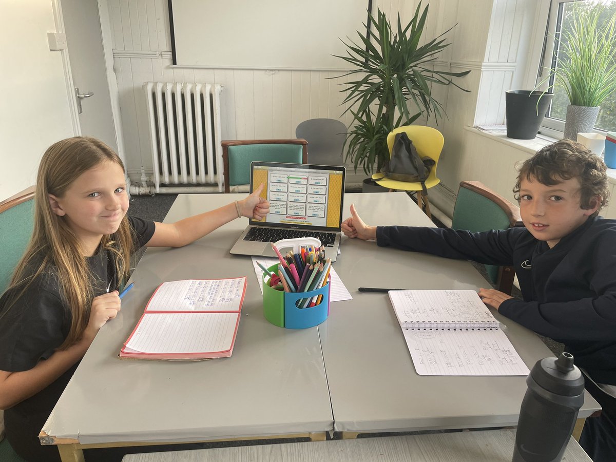 BrainstormTeach's tweet photo. These two superstars aced their percentage questions this week!🌟📚😀

 A busy start to the academic year at our tuition centre! 

#maths https://t.co/U94e3b5Tyy