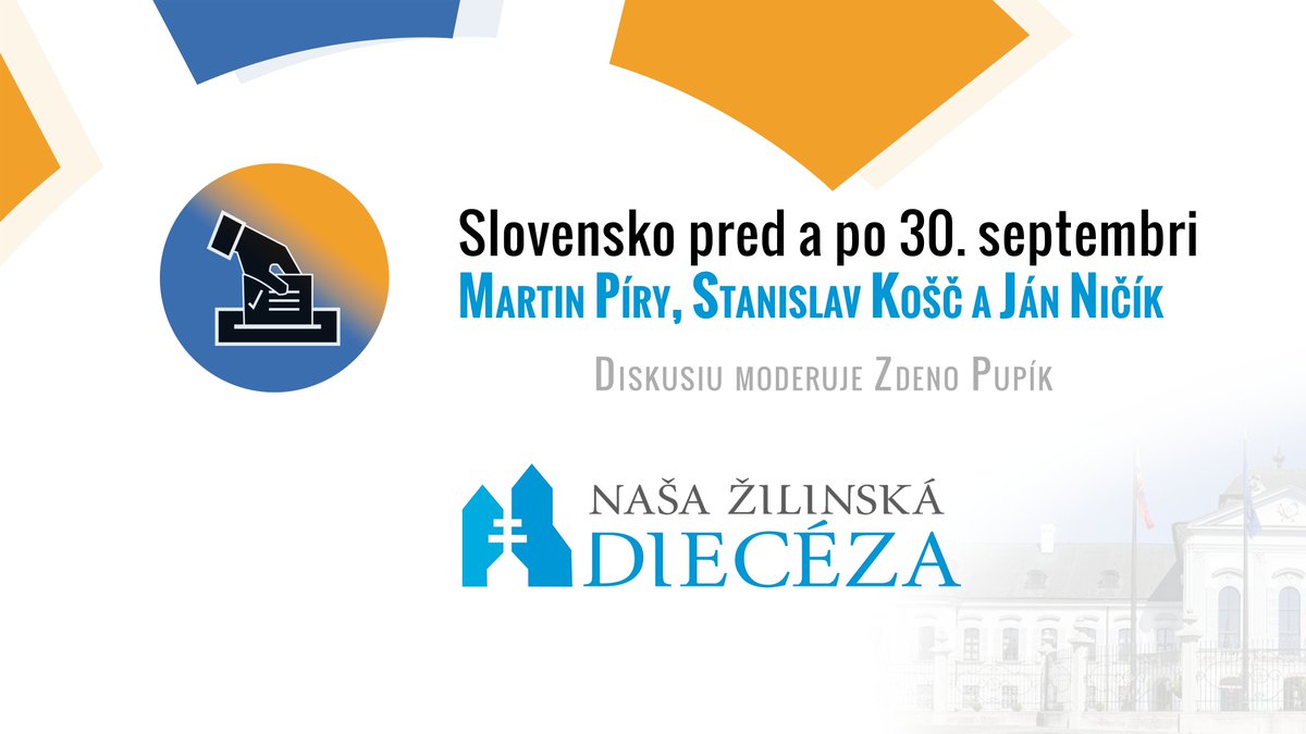 Diskusia o aktuálnej atmosfére v spoločnosti pod názvom Slovensko pred a po 30. septembri. 
Diskutoval právnik Martin Píry, teológ Stanislav Košč a knihovník Ján Ničík. 
21. septembra 2023 v Diecéznom centre v Žiline.
youtu.be/oHK9mH33v3o

#volby2023 #slovensko #spolocnost