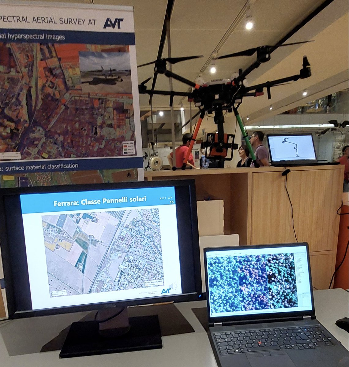 USAGE_project's tweet photo. partners @FBK_research &amp; @AVT_Geomatics presented "how to #GreenDeal" activities &amp; results @ the #EuropeanResearchersNight in #Trento 
@La_UPM @ComuneDiFerrara @3DOMFBK @zaragoza_es @DEDAGROUP_ICT @EpsilonItalia @geocat_bv @opengeospatial @lisboncouncil @KU_Leuven @EUgreendeal https://t.co/xepB4xf46d