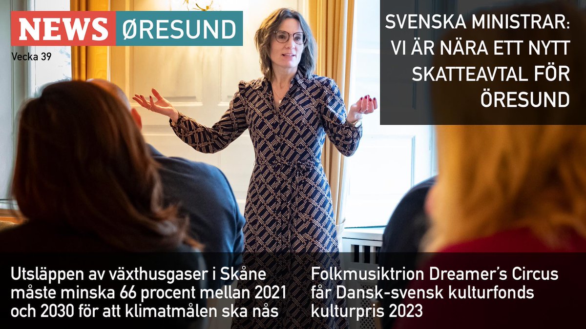 NewsOresund's tweet photo. · Svenska ministrar: vi är nära ett nytt skatteavtal för Öresund
· Utsläppen av växthusgaser i Skåne måste minska med 66 procent mellan 2021 och 2030 för att klimatmålen ska uppnås
#GreaterCph #Öresund #Öresundsavtalet #klimat
https://t.co/iPaHEh2F4w https://t.co/8nDc6beR6D