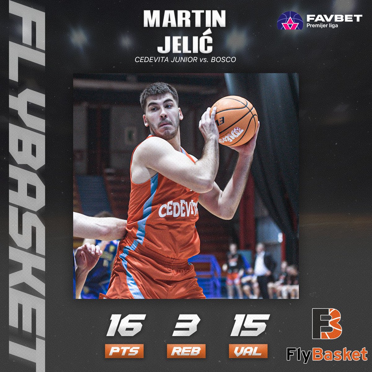 Martin Jelić opened up the new season in stellar fashion! 😎

👏👏

#FlyBasket