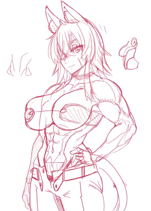 デカ女の描き方理解ってきたかもしれないやはり筋肉は全てを解決する 