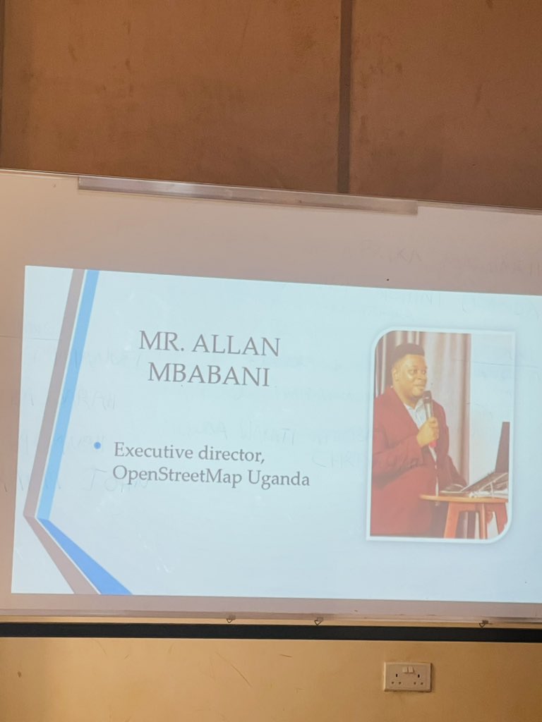 GeoYouthmappers's tweet photo. #AllanMbabani executive director #OpenstreetmapUganda empowering future surveyors through mentorship for professional development #ctfAuditorin #KyambogoUniversity room 106
Thanks #ASSK for hosting the event https://t.co/ZnxMxMV4o2