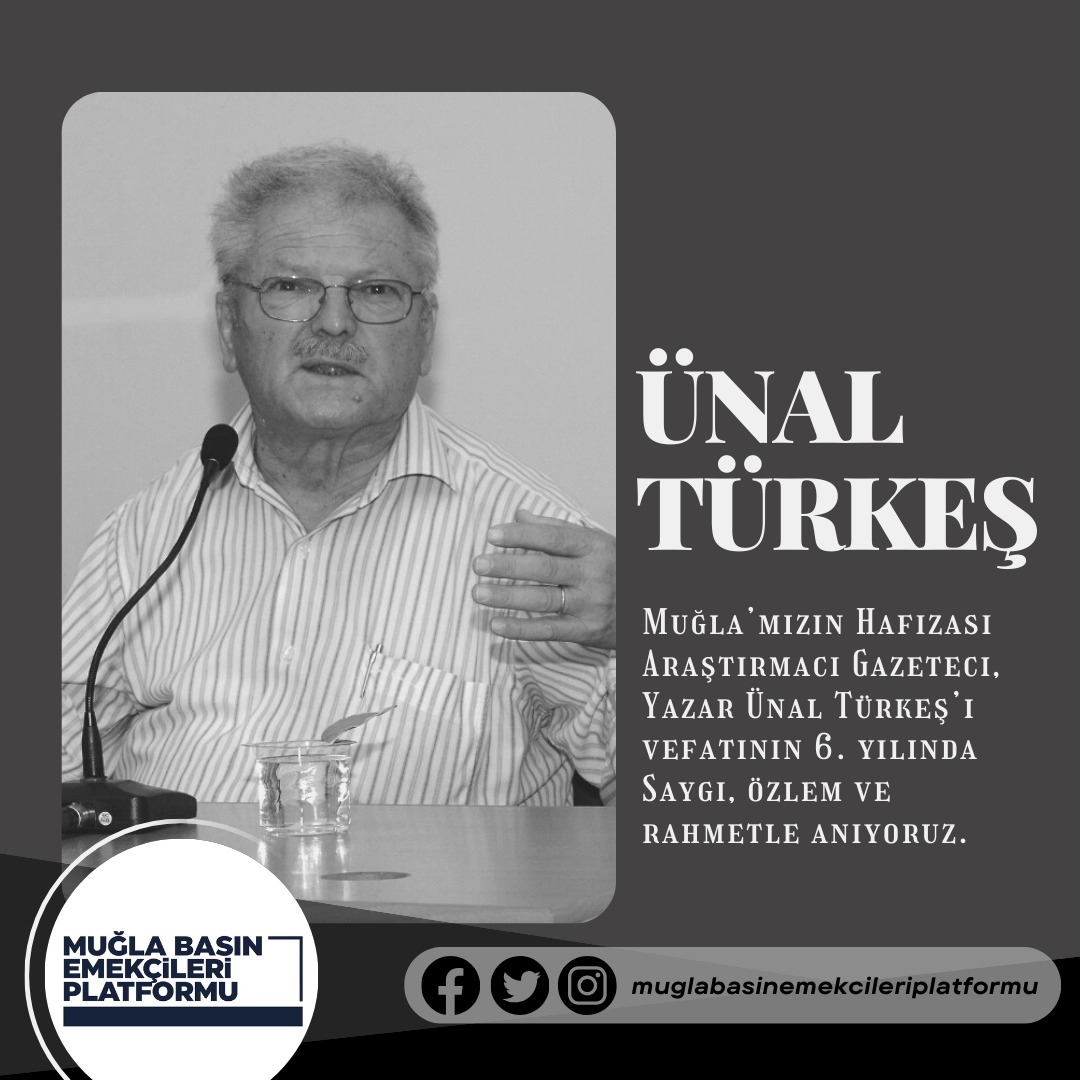 MUBASEP's tweet photo. Muğla Gazeteciler Cemiyeti kurucu üyelerinden, tarihsel bilgi birikimi, sahip olduğu arşivi ve yaptığı çalışmalar ile Muğla’nın yazılı ve sözlü tarihine büyük katkılar sağlamış Gazeteci - Yazar Ünal Türkeş’i aramızdan ayrılışının yıldönümünde saygıyla anıyoruz. https://t.co/WTfZaHA6LN