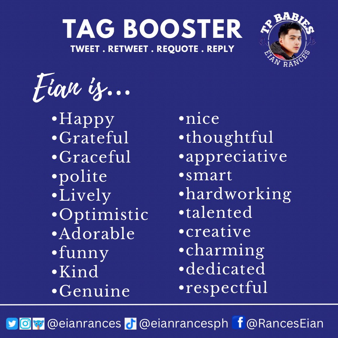TP Babies Ni Eian๐ฆ (@tpbabiesnieian) on Twitter photo Please engage here!
Tag booster!
Tweet . Retweet . Requote . Reply
DASHING EIAN RANCES
#EianRances | <a href="/EianRances/">๐๐ถ๐ฎ๐ป ๐ฅ๐ฎ๐ป๐ฐ๐ฒ๐</a> Please engage here!
Tag booster!
Tweet . Retweet . Requote . Reply
DASHING EIAN RANCES
#EianRances | <a href="/EianRances/">๐๐ถ๐ฎ๐ป ๐ฅ๐ฎ๐ป๐ฐ๐ฒ๐</a>