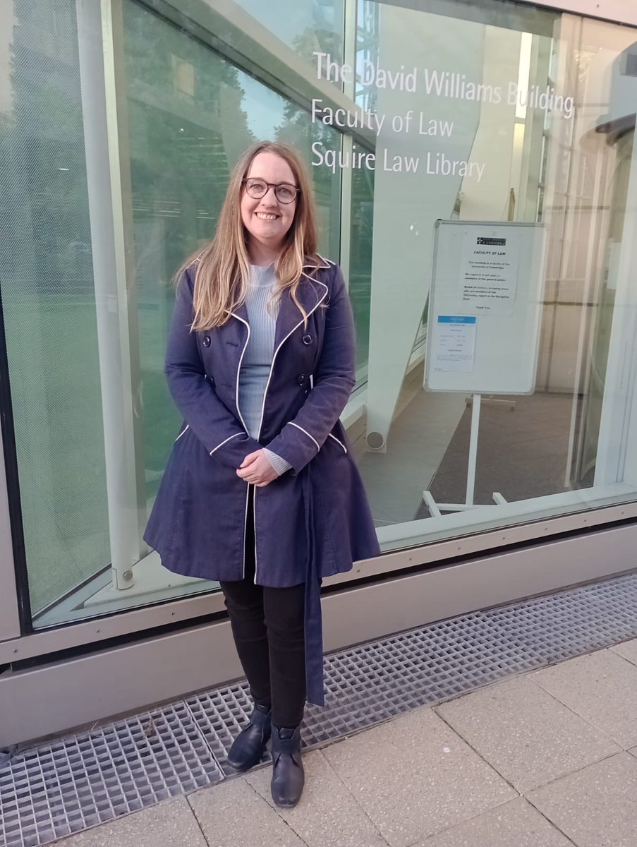 Had a fantastic couple of days at @cambridgelaw for @EHRLC23, presenting my DPhil research on derogation. Congratulations and thank you to the organisers @DrKirstyHughes, Dr Stephanie Palmer and Dr Stevie Martin! Thanks also @almasshaikh94 for the 📸😊