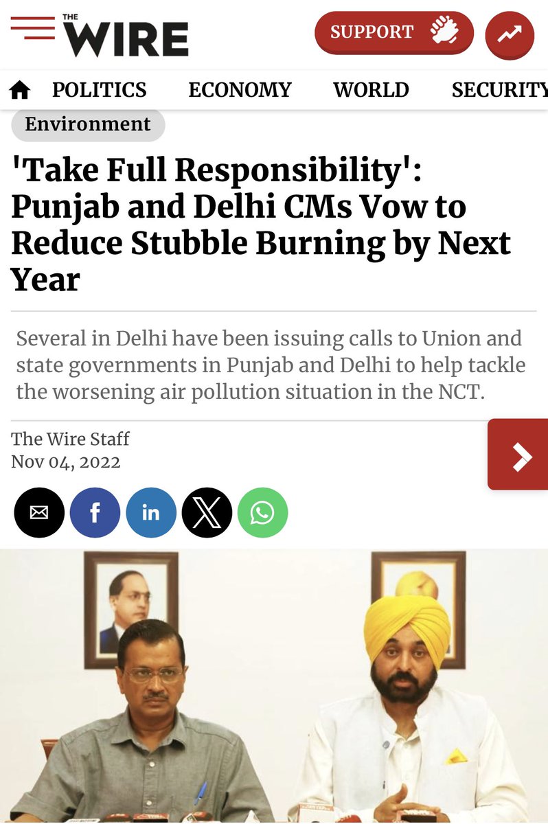 Shehzad_Ind's tweet photo. Stubble burning continues unabated in Punjab 

Before elections in Punjab - Kejriwal blamed farmers of Punjab & promised solutions if voted to power
Now they have a Govt but no solution yet ! They had promised a solution this year but…. 

Their Bio Decomposer has been a colossal failure ! Cost of making it ₹68 lakhs & advertising for Kejriwal ₹23 cr 

Delhi will once again suffer but blame will be laid on Hindus & DIWALI 

Doubt if media will ask any questions on this subject to Kejriwal