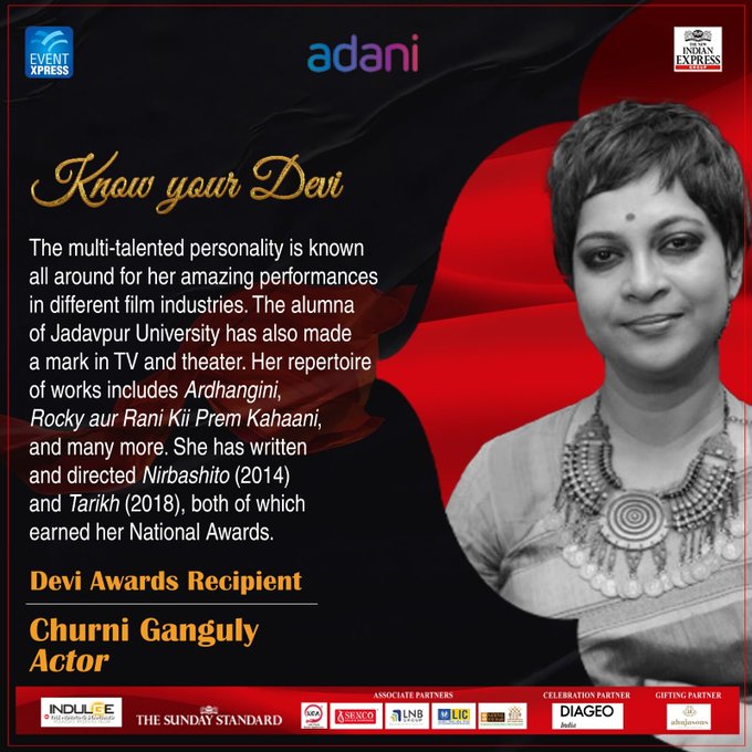 #DeviAwards  
#KolkataDevi2023 #KnowYourDevi:@utterlyChurni
Actor, This multi-talented personality is known all around for her amazing performances in different film industries. Her repertoire of works includes #Ardhangini,  #RockyaurRaniKiiPremKahaani, and many more.