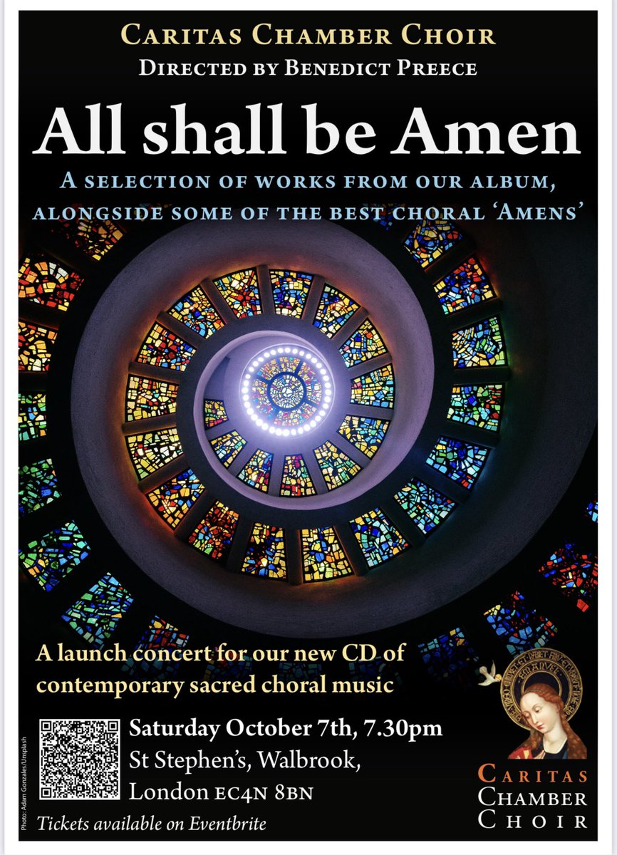 Caritas ChamberChoir (@caritas_choir) on Twitter photo 🎟️ It’s one week until our album showcase concert at <a href="/StStephenEC4N/">St Stephen Walbrook</a>
Tickets⬇️
eventbrite.co.uk/e/choral-conce…
We’re excited that many of the composers will be attending the launch in London too 🎶
@gjackson3 <a href="/sarah_cattley/">Sarah Cattley</a> <a href="/BenedictPreece/">Benedict Preece</a> Neil Wright, Cecilia McDowall <a href="/PCookeComposer/">Phillip Cooke</a> 🎟️ It’s one week until our album showcase concert at <a href="/StStephenEC4N/">St Stephen Walbrook</a>
Tickets⬇️
eventbrite.co.uk/e/choral-conce…
We’re excited that many of the composers will be attending the launch in London too 🎶
@gjackson3 <a href="/sarah_cattley/">Sarah Cattley</a> <a href="/BenedictPreece/">Benedict Preece</a> Neil Wright, Cecilia McDowall <a href="/PCookeComposer/">Phillip Cooke</a>