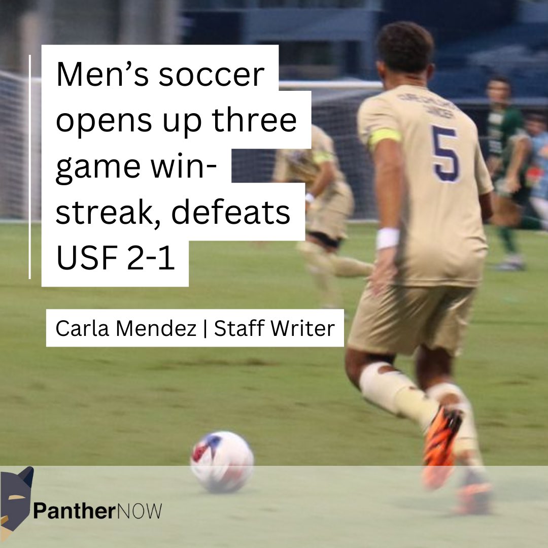 On Friday night, the FIU men’s soccer team took a 2-1 victory over the USF Bulls. Opening up a three game winning streak, the Panthers push forward to the second half of their season.

panthernow.com/2023/09/30/men…

✍️: <a href="/carladfmendez/">Carla Mendez</a>