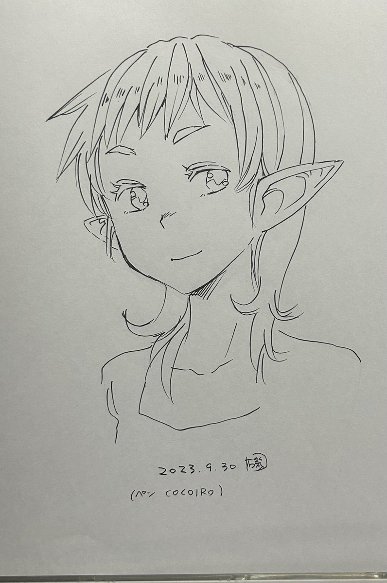 COCOIROペンのタッチは良いね本番導入はまだだけど、落書きから慣れて行こう。 #磯本工房