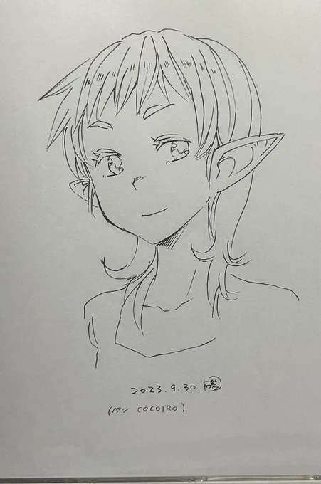 COCOIROペンのタッチは良いね本番導入はまだだけど、落書きから慣れて行こう。 #磯本工房