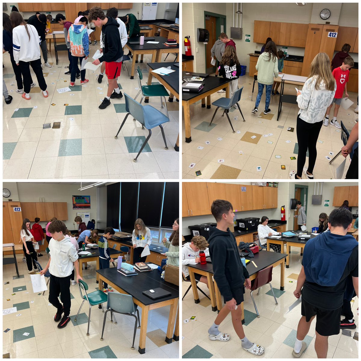 The 8th grade Forensic Science classes had a great time searching for “evidence” this week! <a href="/WPSEisenhower/">Eisenhower Middle School</a>