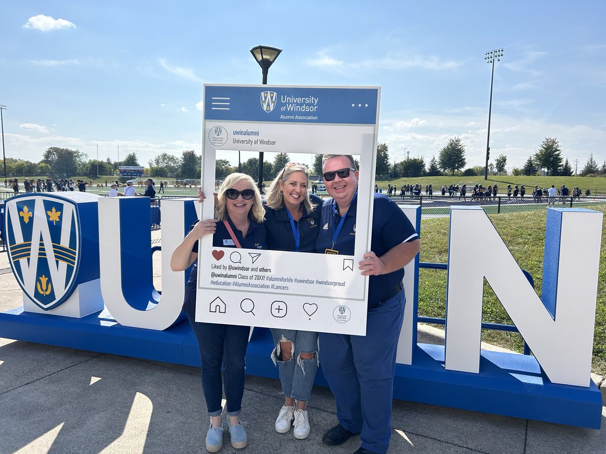 Alumni Week 2023 may be over but the ⁦@UWindsor⁩ excitement continues today @ Alumni Field. ⁦@UWinAlumni⁩ ⁦@WindsorLancers⁩ ⁦@GordonOrr66⁩ ⁦@Bethaprince⁩