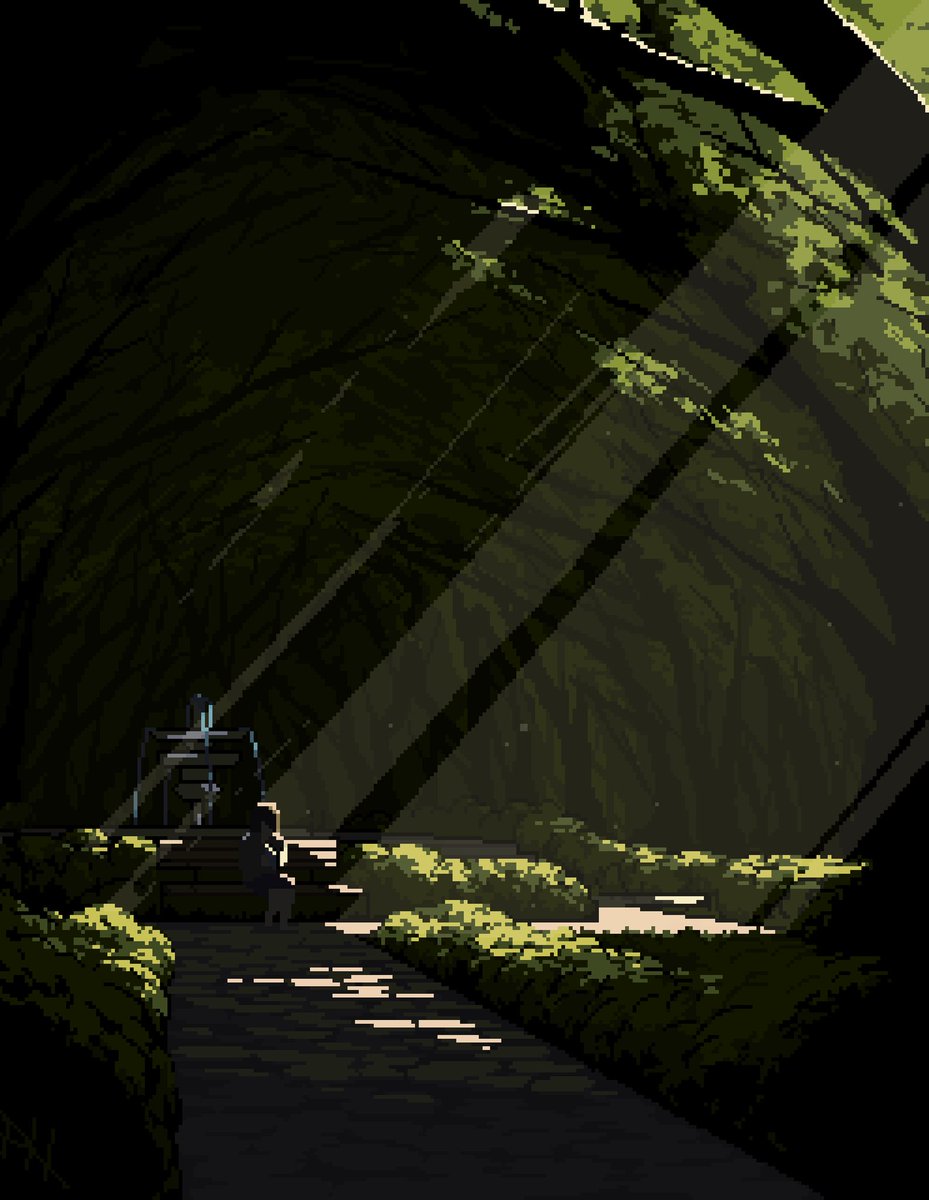 TheDavishi's tweet image. What would you name this piece? 🤔
#pixelart