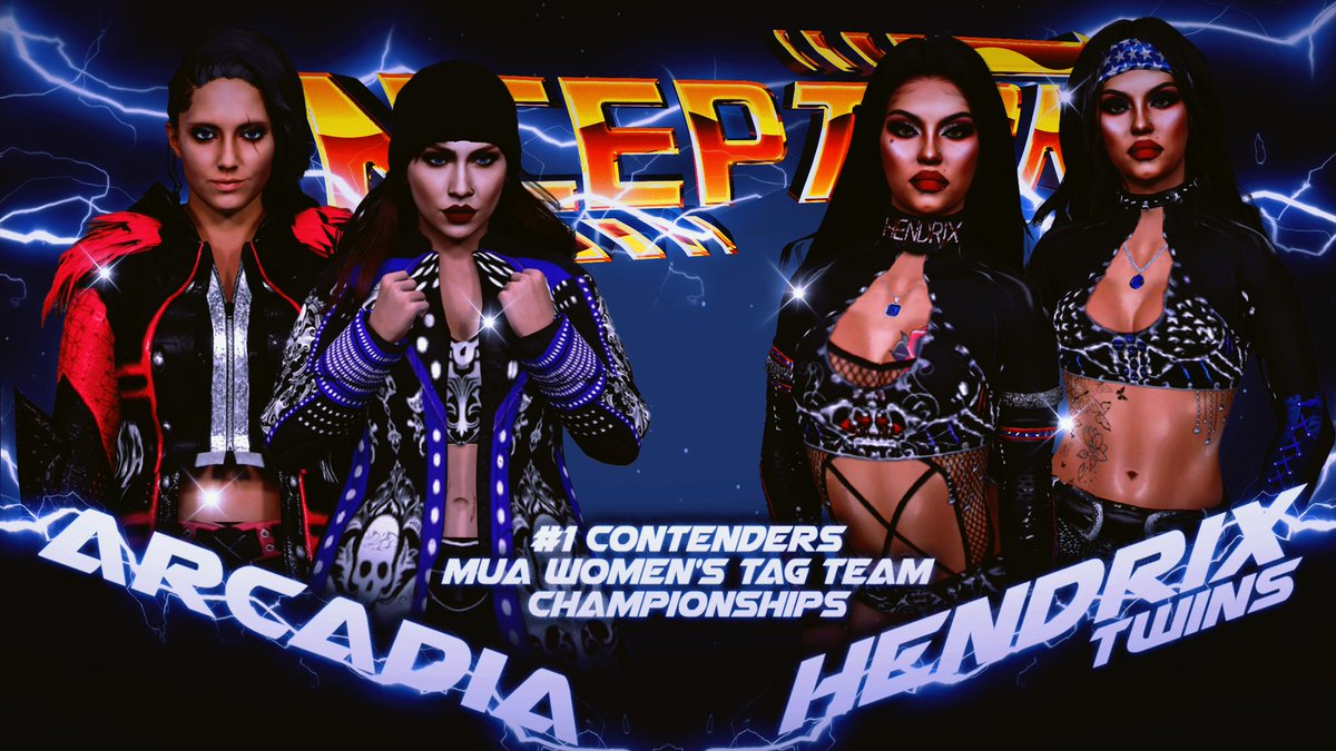 These two teams have been going back and forth the last few weeks and tonight a shot at the MUA Tag Team Championships is on the line.

Will the Hendrix Twin's earn their first shot at gold?
Will Arcadia show dominance?

Find out tonight as the kick off Inception!