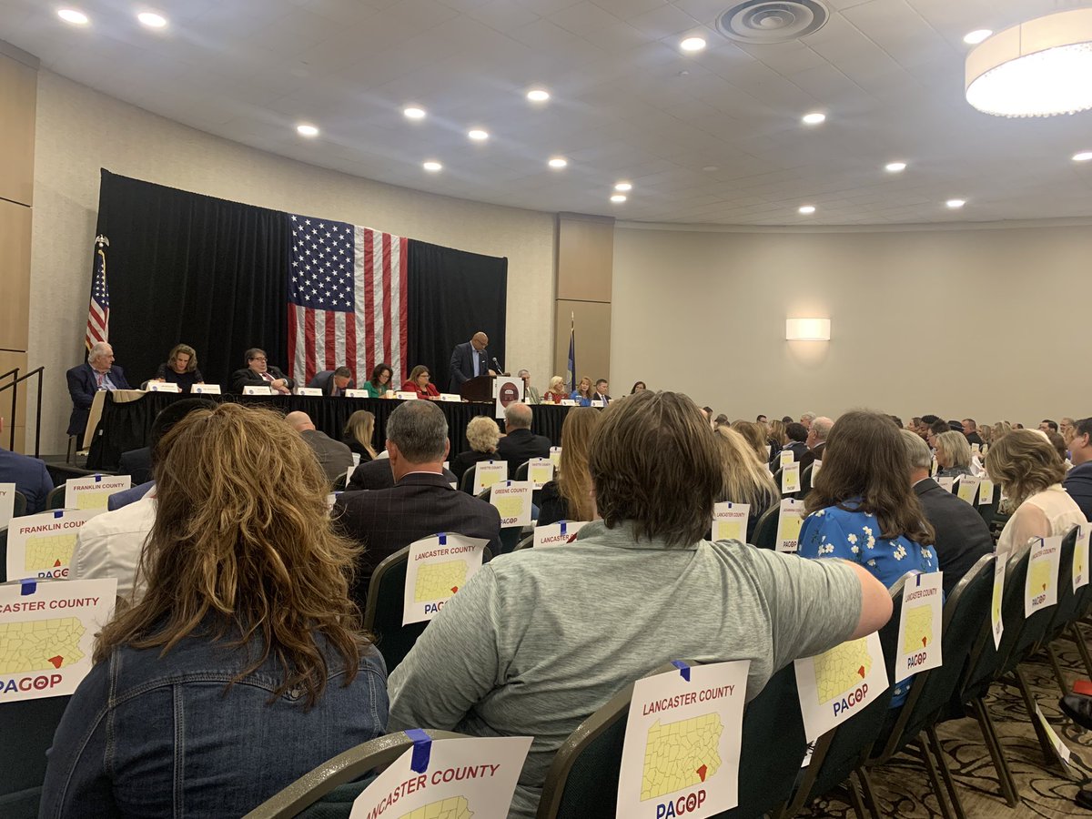harryhaas's tweet photo. Update from PA Auditor General  #TimDefoor at the Fall Republican State Committee. @GOPLeadership @GOPofLuzCo https://t.co/JByUrbhU4i