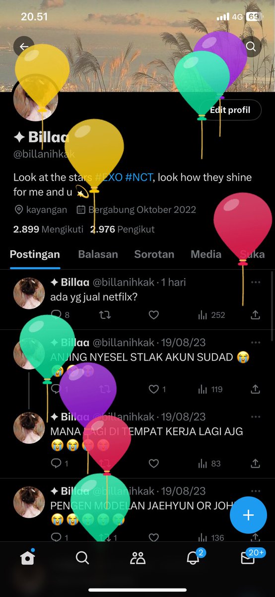 akhirnya bisa ngerasain dapet balon 🥹😭🫶🏻
thanks to allah and happy birthday for me 💗💗