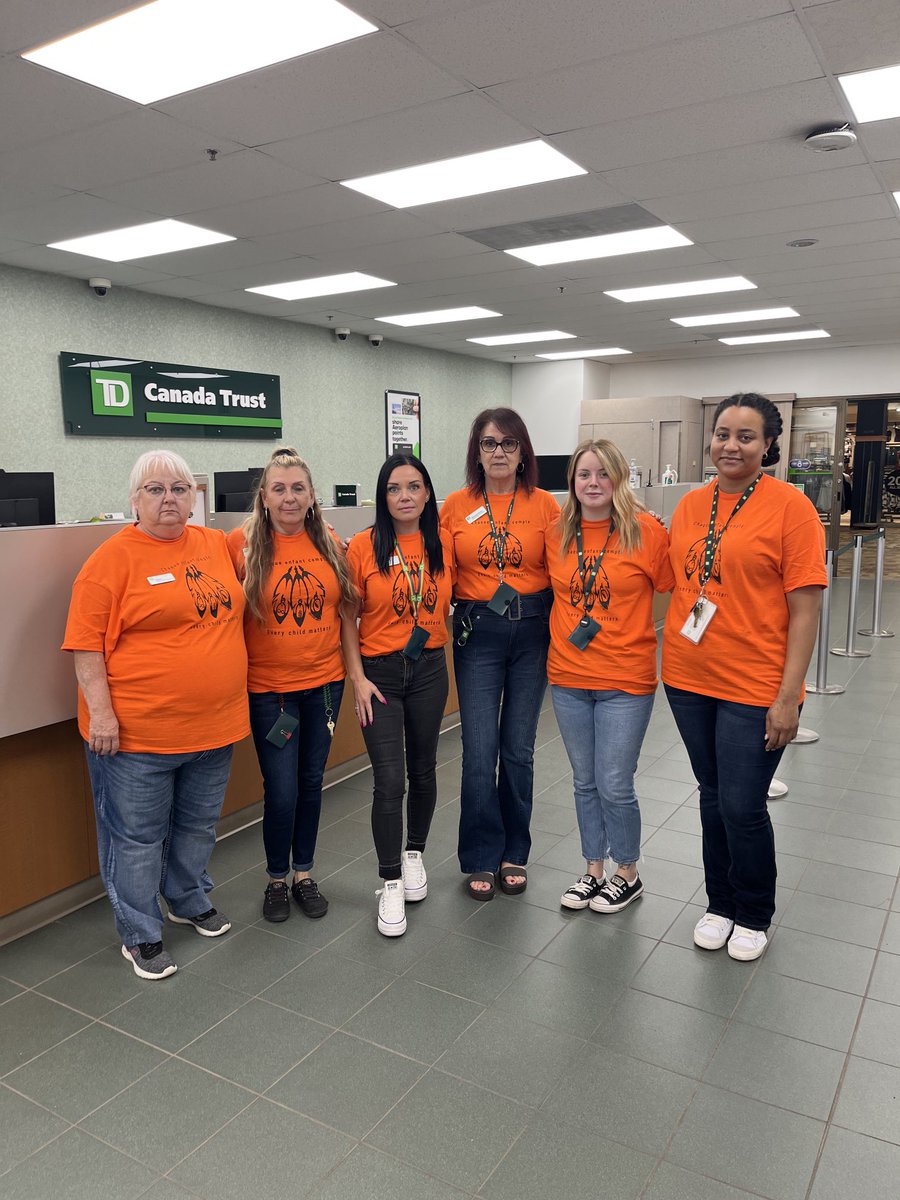 TeamTD Marystown showing support of Truth and Reconciliation Day ⁦<a href="/andreancummings/">Andrea Cummings</a>⁩  ⁦<a href="/labradordiva/">Angele Yetman</a>⁩  ⁦<a href="/MuirChris_TD/">Chris Muir</a>⁩  ⁦<a href="/JennAuld/">Jenn Auld</a>⁩ #everychildmatters #orangeshirtday #truthandreconciliation