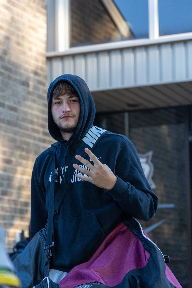 BUKnightsFB's tweet photo. On the road again. 

#SwordsUpBU https://t.co/rTR3z4161Y