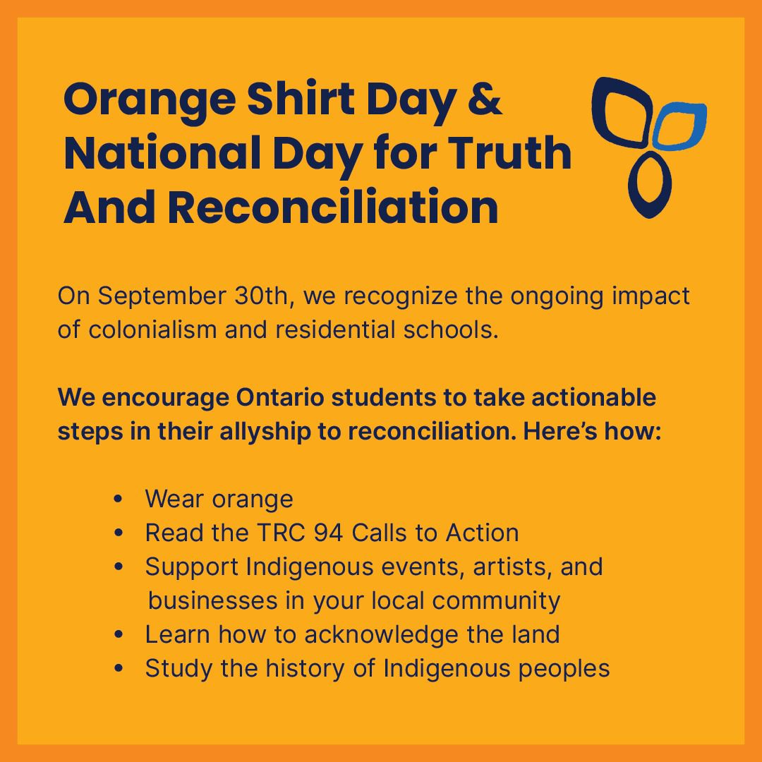 Today we recognize the #NationalDayforTruthandReconciliation and #OrangeShirtDay to honour the survivors and mourn the victims of colonial violence in Canada.