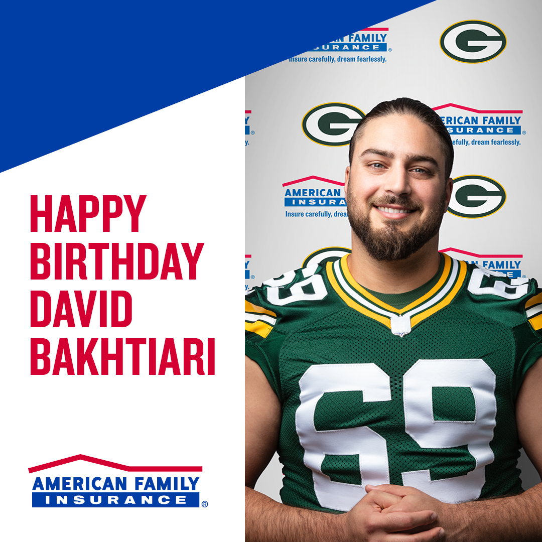 American Family Insurance (@amfam) on Twitter photo Wishing our partner, <a href="/DavidBakhtiari/">David Bakhtiari</a> a very happy birthday today! 🥳 We hope your day is filled with lots of laughs and time spent with loved ones. Wishing our partner, <a href="/DavidBakhtiari/">David Bakhtiari</a> a very happy birthday today! 🥳 We hope your day is filled with lots of laughs and time spent with loved ones.